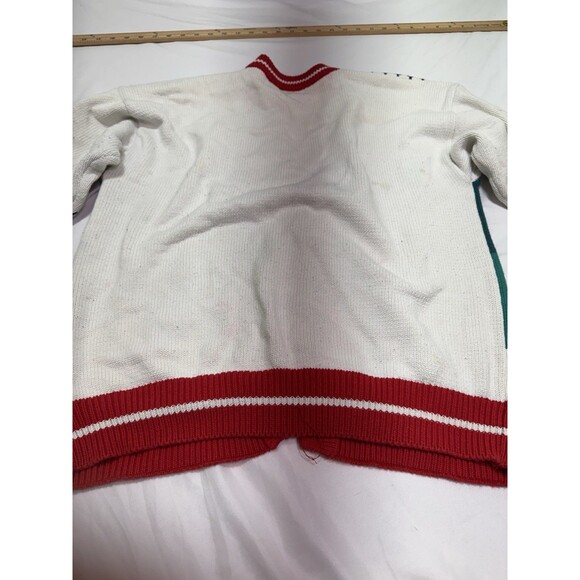 Vintage Eddie Bauer Sweater Mens Large Golf Argyle Cardigan Button Front 90s - Picture 14 of 16